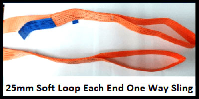 25 Mm Soft Loop Each End One Way Slings
